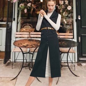 Anthropologie Cartonnier Long Black Vest Jacket